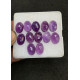 High Quality Natural Amethyst Rose Cut Oval Shape Cabochons Gemstone For Jewelry