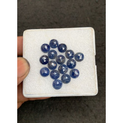 High Quality Natural Blue Sapphire Rose Cut Round Shape Cabochons Gemstone For Jewelry