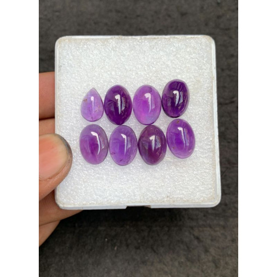 High Quality Natural Amethyst Smooth Mix Shape Cabochons Gemstone For Jewelry