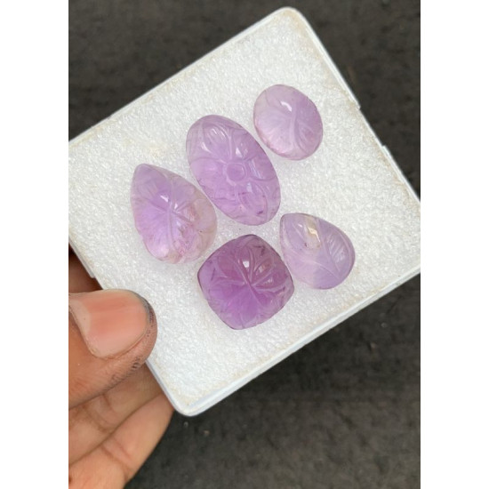 High Quality Natural Ametrine Hand Craved Fancy Shape Cabochons Gemstone For Jewelry