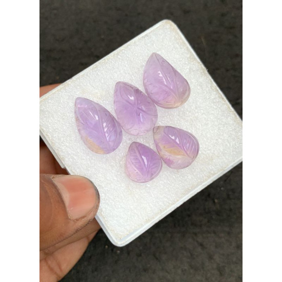 High Quality Natural Ametrine Hand Craved Fancy Shape Cabochons Gemstone For Jewelry