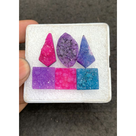 High Quality Beautiful Amazing Agate Druzy Mix Shape Cabochons Gemstone