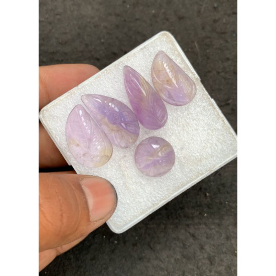 High Quality Natural Ametrine Hand Craved Fancy Shape Cabochons Gemstone For Jewelry