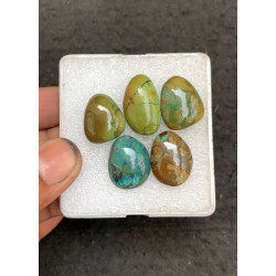 High Quality Natural Tibetan Turquoise Smooth Fancy Shape Cabochons Gemstone For Jewelry