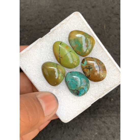 High Quality Natural Tibetan Turquoise Smooth Fancy Shape Cabochons Gemstone For Jewelry