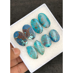 High Quality Natural Shattuckite Smooth Pair Mix Shape Cabochons Gemstone For Jewelry