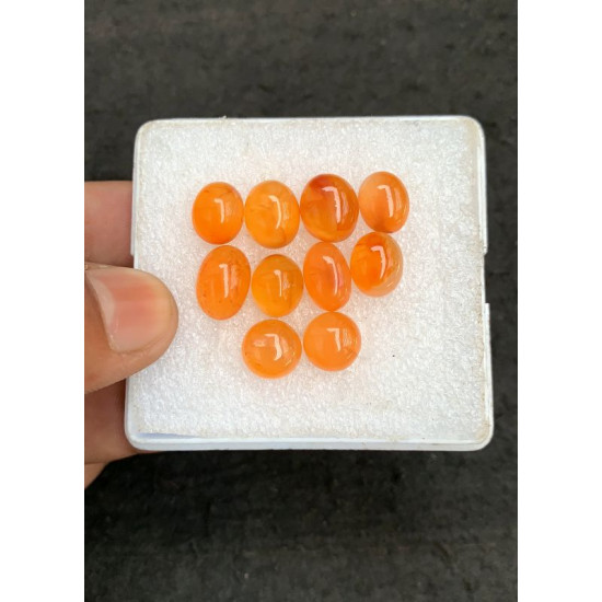 High Quality Natural Carnelian Smooth Oval Shape Cabochons Gemstone For Jewelry