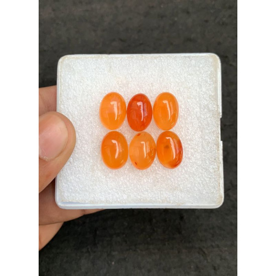 High Quality Natural Carnelian Smooth Oval Shape Cabochons Gemstone For Jewelry