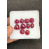 High Quality Natural Garnet Rose Cut Pair Mix Shape Cabochons Gemstone For Jewelry