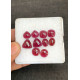 High Quality Natural Garnet Rose Cut Pair Mix Shape Cabochons Gemstone For Jewelry