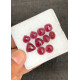 High Quality Natural Garnet Rose Cut Pair Mix Shape Cabochons Gemstone For Jewelry