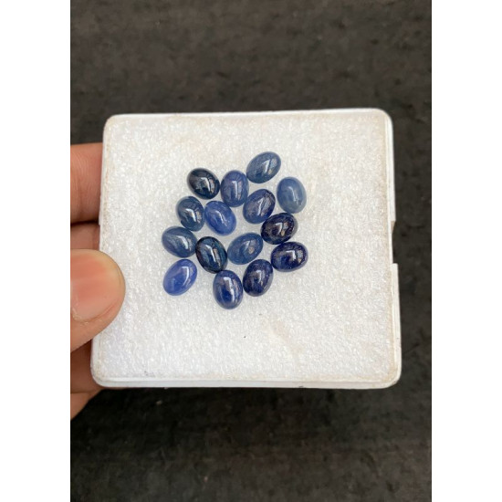 High Quality Natural Blue Sapphire Smooth Oval Shape Cabochons Gemstone For Jewelry