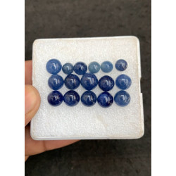 High Quality Natural Blue Sapphire Smooth Oval Shape Cabochons Gemstone For Jewelry