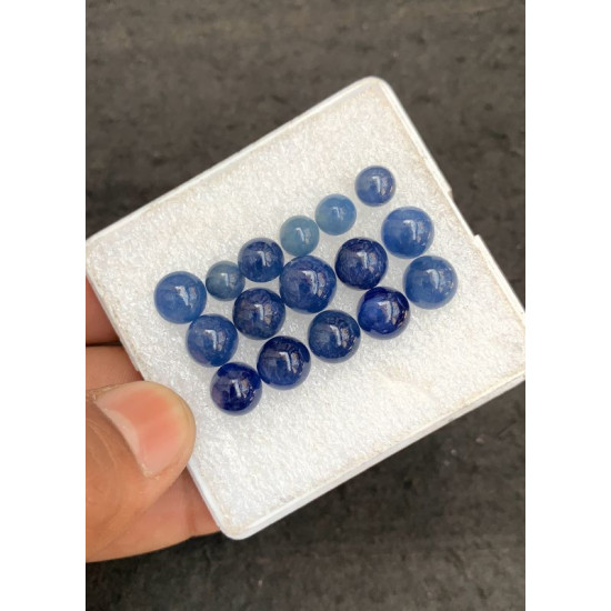 High Quality Natural Blue Sapphire Smooth Oval Shape Cabochons Gemstone For Jewelry