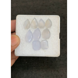 High Quality Natural Blue Chalcedony Step Cut Mix Shape Cabochons Gemstone For Jewelry