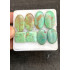 High Quality Natural Chrysocolla Smooth Pair Mix Shape Cabochons Gemstone For Jewelry