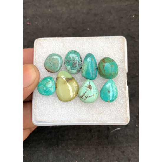 High Quality Natural Tibetan Turquoise Smooth Mix Shape Cabochons Gemstone For Jewelry