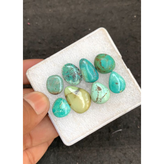 High Quality Natural Tibetan Turquoise Smooth Mix Shape Cabochons Gemstone For Jewelry