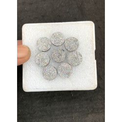 High Quality Beautiful Amazing Titanium Druzy Round Shape Cabochons Gemstone