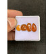 High Quality Natural Orange Kyanite Rose Cut Mix Shape Cabochons Gemstone For Jewelry