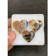 High Quality Natural Montana Agate Smooth Heart Shape Cabochons Gemstone For Jewelry