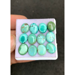 High Quality Natural Arizona Turquoise Smooth Oval Shape Cabochons Gemstone For Jewelry