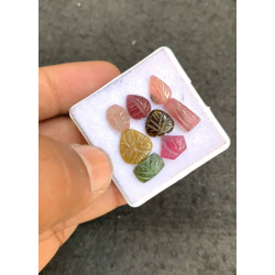 High Quality Natural Tourmaline Hand Craved Mix Shape Cabochons Gemstone For Jewelry