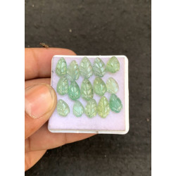 High Quality Natural Mint Kyanite Hand Craved Leaf Shape Cabochons Gemstone For Jewelry