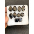 High Quality Natural Black Spinel Step Cut Pair Fancy Shape Cabochons Gemstone For Jewelry