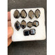 High Quality Natural Black Spinel Step Cut Pair Fancy Shape Cabochons Gemstone For Jewelry