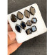 High Quality Natural Black Spinel Step Cut Pair Fancy Shape Cabochons Gemstone For Jewelry