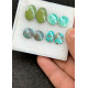 High Quality Natural Tibetan Turquoise Smooth Pair Mix Shape Cabochons Gemstone For Jewelry