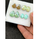 High Quality Natural Tibetan Turquoise Smooth Pair Mix Shape Cabochons Gemstone For Jewelry