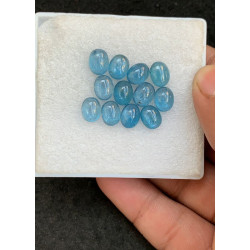 High Quality Natural Indicolite Kyanite Smooth Oval Shape Cabochon Gemstone For Jewelry