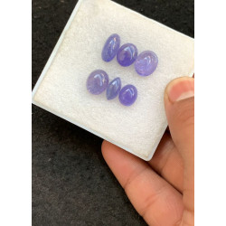 High Quality Natural Tanzanite Smooth Mix Shape Cabochons Gemstone For Jewelry