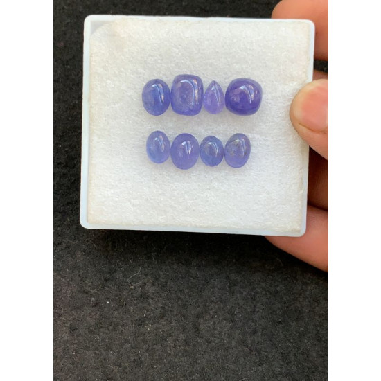 High Quality Natural Tanzanite Smooth Mix Shape Cabochons Gemstone For Jewelry