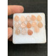 High Quality Natural Peach Moonstone Hand Craved Leaf  Shape Cabochons Gemstone For Jewelry