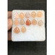 High Quality Natural Peach Moonstone Hand Craved Leaf  Shape Cabochons Gemstone For Jewelry