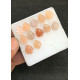 High Quality Natural Peach Moonstone Hand Craved Leaf  Shape Cabochons Gemstone For Jewelry