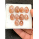 High Quality Natural Sunstone Rose Cut Fancy Shape Cabochon Gemstone For Jewelry