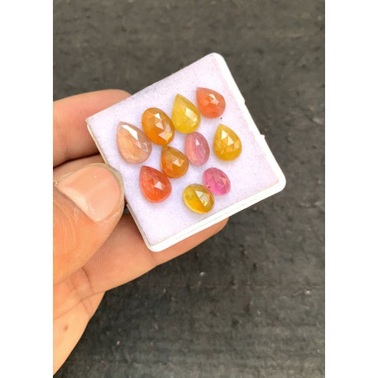 High Quality Natural Multi Sapphire Rose Cut Fancy Shape Cabochons Gemstone For Jewelry