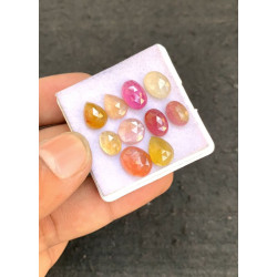 High Quality Natural Multi Sapphire Rose Cut Mix Shape Cabochons Gemstone For Jewelry