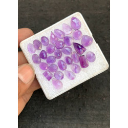 High Quality Natural Amethyst Rose Cut Fancy Shape Cabochons Gemstone For Jewelry