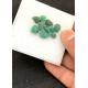 High Quality Natural Emerald Hand Craved Leaf Shape Cabochons Gemstone For Jewelry