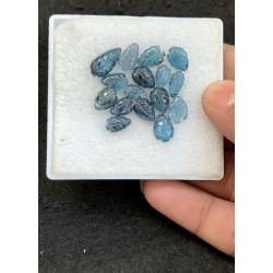 High Quality Natural Teal Green Kyanite Hand Craved Leaf Shape Cabochons Gemstone For Jewelry