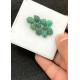 High Quality Natural Emerald Hand Craved Leaf Shape Cabochons Gemstone For Jewelry