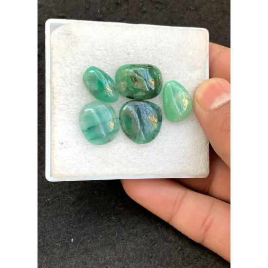 High Quality Natural Emerald Smooth Fancy Shape Cabochon Gemstone For Jewelry