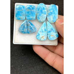 High Quality Natural Apatite Smooth Pair Mix Shape Cabochons Gemstone For Jewelry