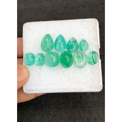 High Quality Natural Beryl Smooth Mix Shape Cabochons Gemstone For Jewelry