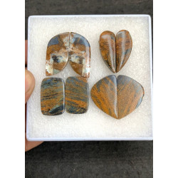 High Quality Natural Pietersite Smooth Pair Fancy Shape Cabochons Gemstone For Jewelry